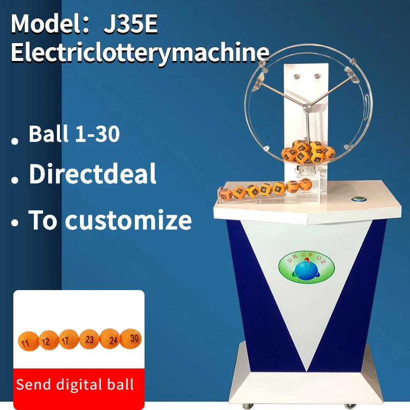 

J35E Electronic lucky lottery number balls drawing sport betting game lotto- machine