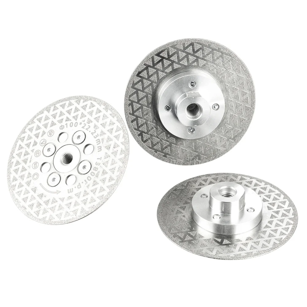 100/115mm Doppelseitige Vakuumbeschichtete Schneid- und Schleifscheibe für Porzellanfliesen, Granit, Marmor, Beton-Schleifscheibe – Detail 8