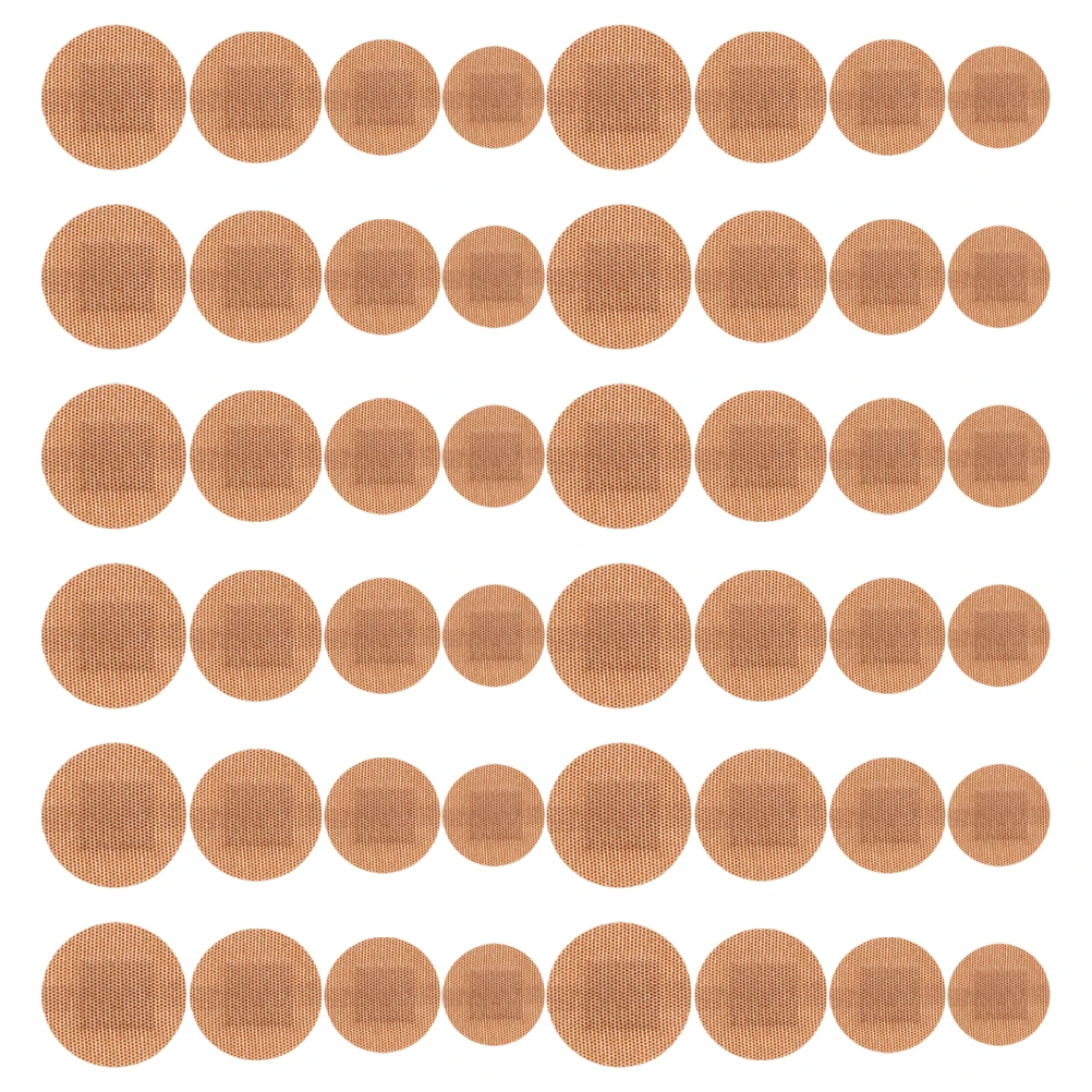 

80Pcs Adhesive Patches Bandages Stickers Portable Blister Bandage Fixation Adhesive Patches Circle Bandages Fabric Plasters