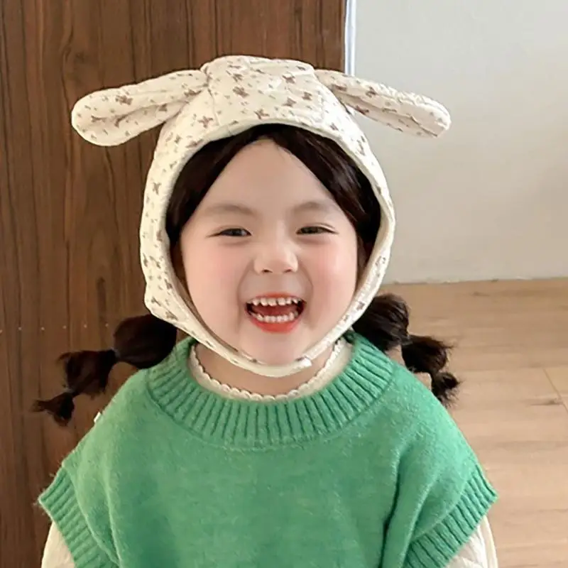 CORB Infant Toddler Protective Earflap Hat with Lovely Ears Designs Toddler Winter Headwear Soft Outdoor Baby Accessories