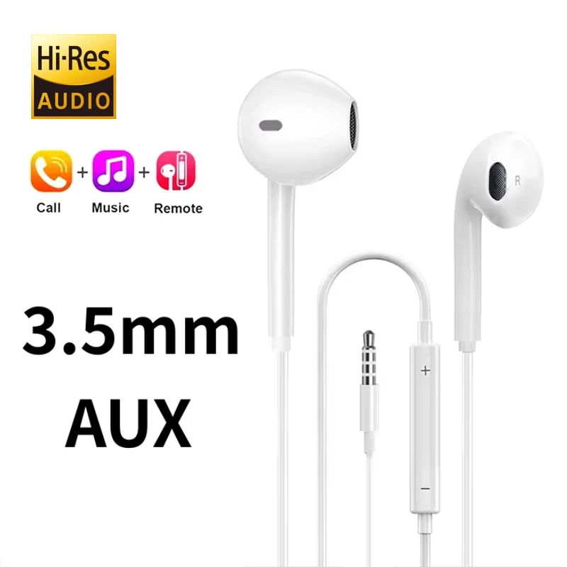 Type C 3.5mm Bedrade Oordopjes voor in-ear Redmi mi Xiaomi 17 15 14 13 12 11 Pro Hoofdtelefoon iphone16 15 Samsung Huawei Telefoon Tablet