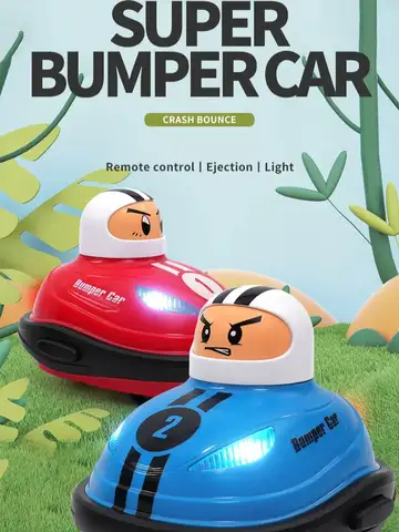 Gioco di battaglia per bambini Duo Toy Car Super Bumper Car Battle Pop Up Doll Crash Bounce Espulsione Luce Bambini AUTO telecomandate Giocattoli
