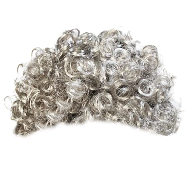 زي السيدة العجوز للنساء، شعر مستعار للجدة في اليوم المربع للأطفال في المدرسة للفتيات، نظارات زي الجدة للبالغين في الهالوين، الطراز -1