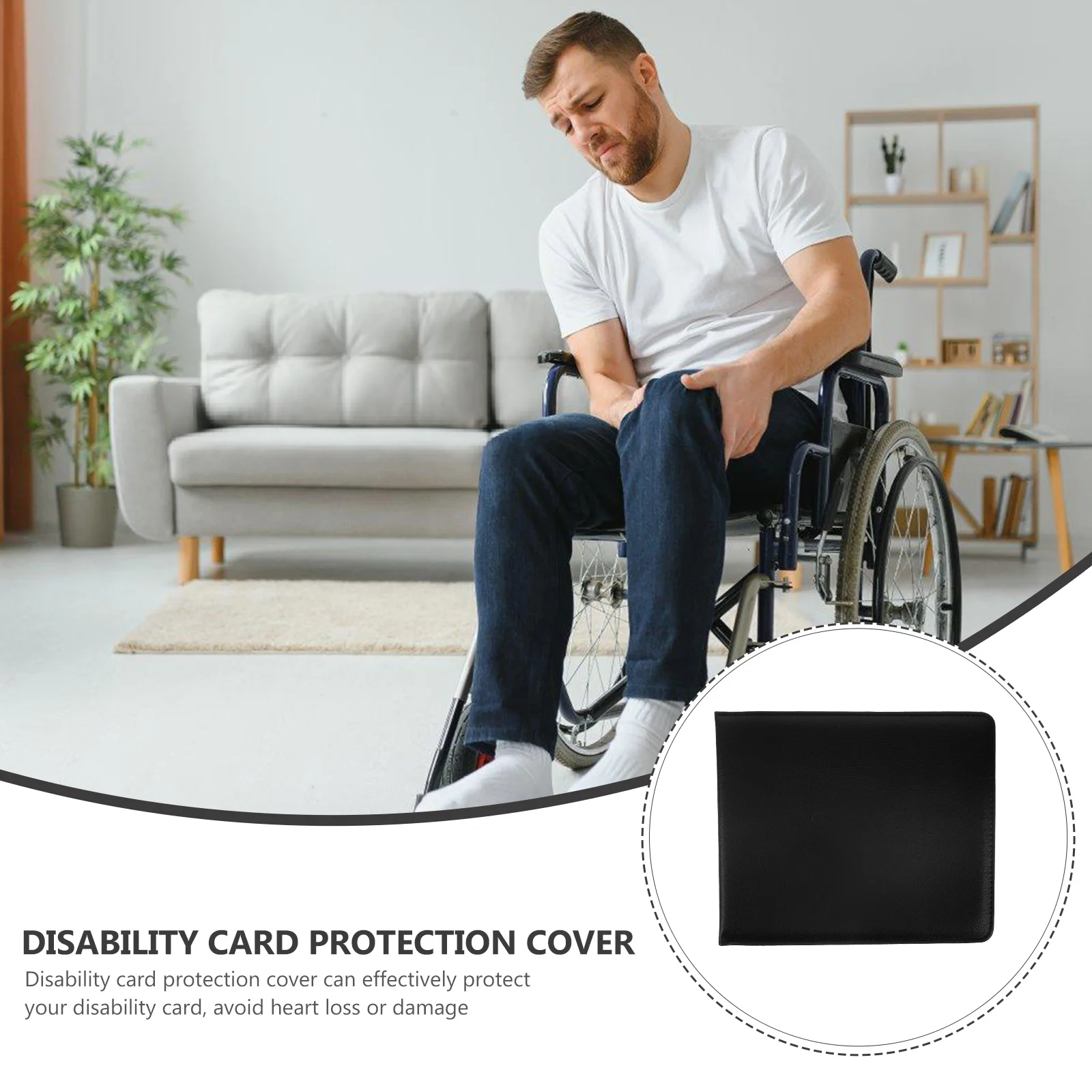 

Disabled Certificate Protector Cover Scratch Proof Wear Resistant Oil Proof Lightweight Anti-Lost Card Holder