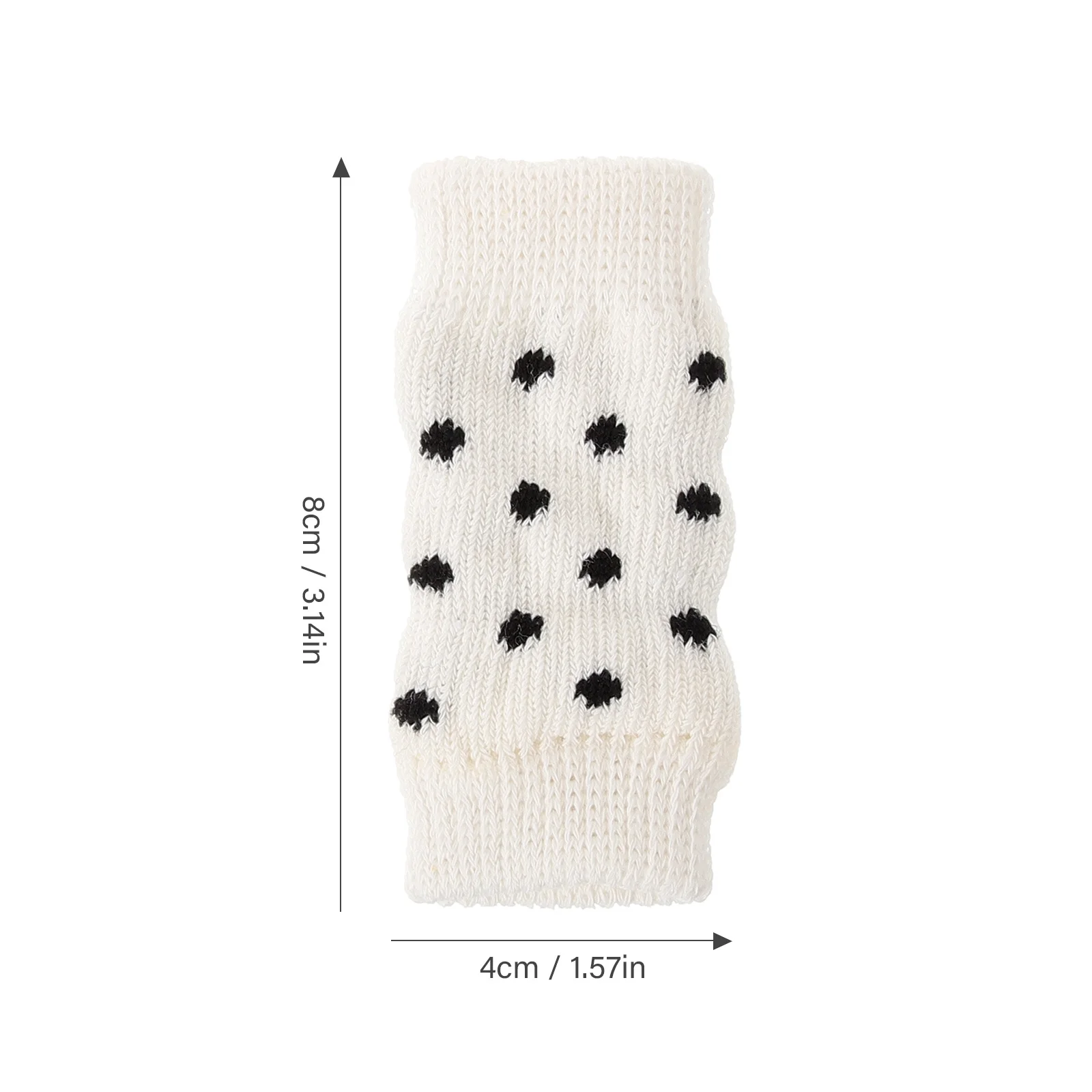 4개입 강아지 다리 슬리브 따뜻하고 통기성 좋은 애완동물 다리 워머 추운 날씨용 세탁기 사용 가능 활동적인 강아지를 위한 스타일리시한 디자인