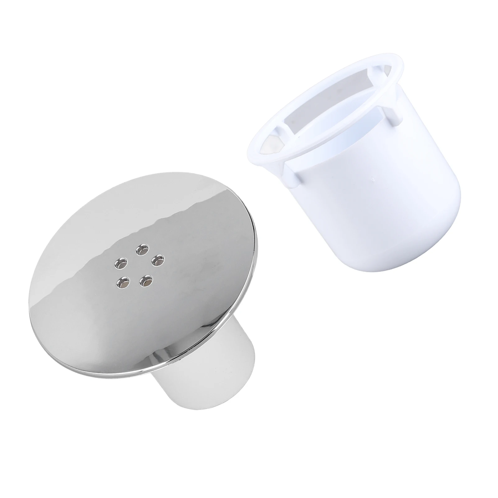 

Высокопрочная крышка для слива в душевой, заглушка для отверстия, хромированная, для быстрого слива, аксессуар для ванной комнаты