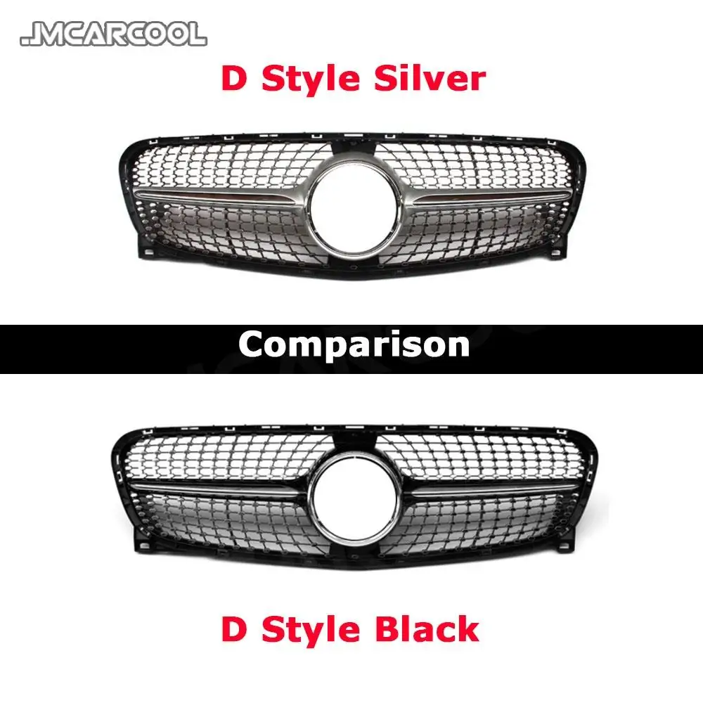 ABS المواد الجبهة حافة مصد السيارة شواء الديكور لمرسيدس بنز GLA الفئة X156 GLA180 GLA200 GLA250 GLA45 2014 2015 2016