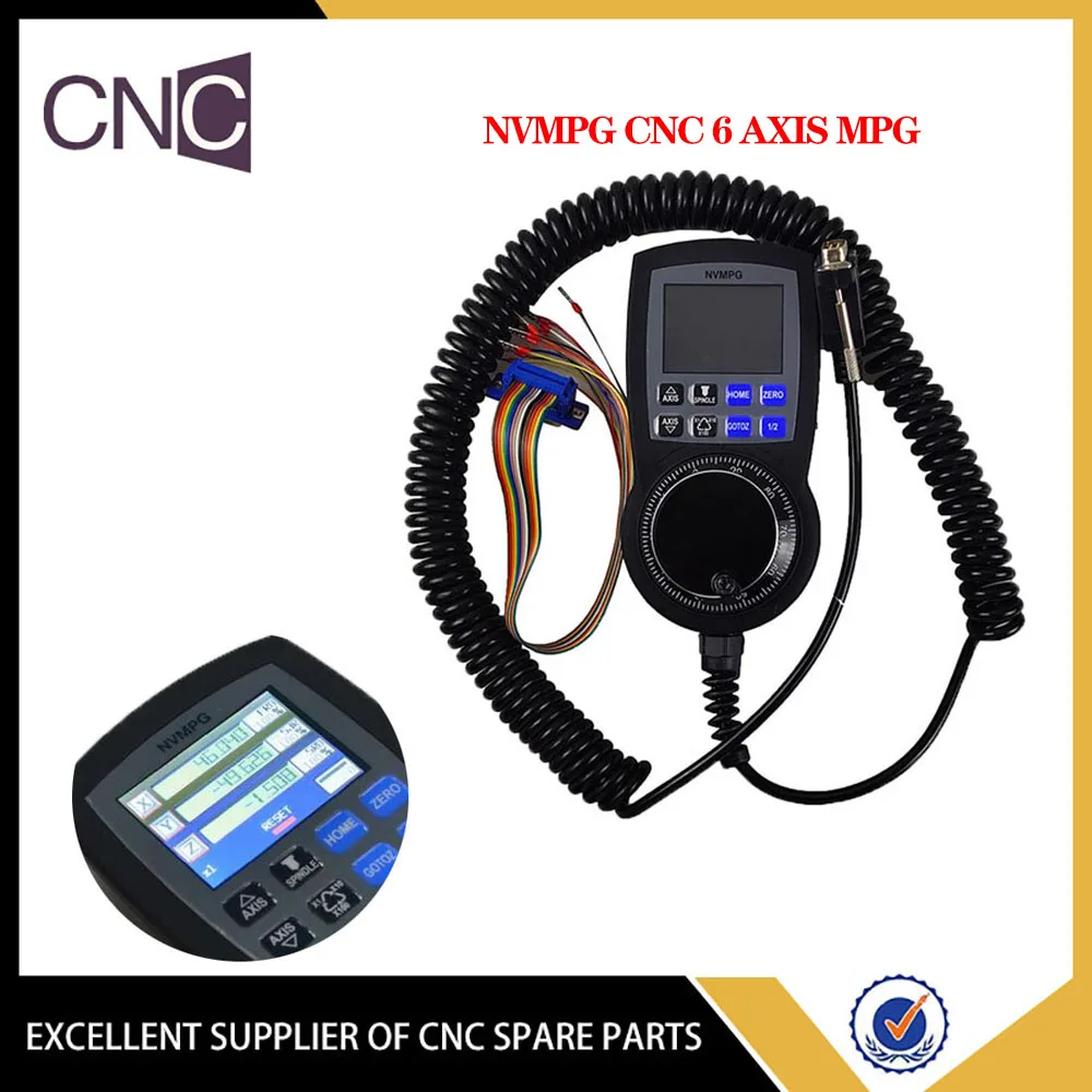 

NVMPG CNC 6 Axis MPG Manual Pulse Generator with Handwheel & LCD Mach3 (Only use our company, V2 version NVUM, NVEM