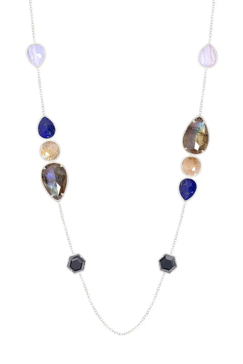 

Ожерелье Кэссиди из натуральных смешанных драгоценных камней для рождественской вечеринки