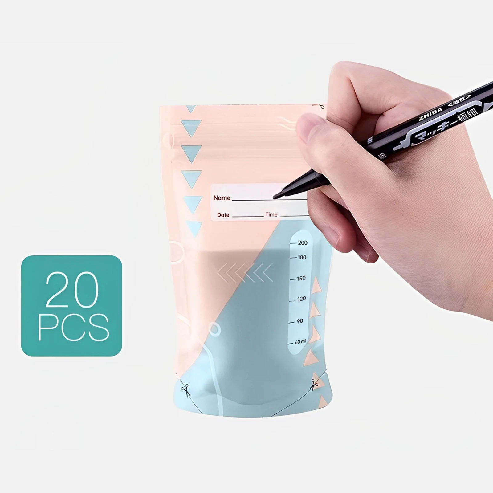 bornbl-20-pcs-sacos-de-armazenamento-de-leite-materno-para-amamentacao-saco-de-armazenamento-de-leite-descartavel-sem-vazamento-malotes-de-armazenamento-de-freezer-de-leite