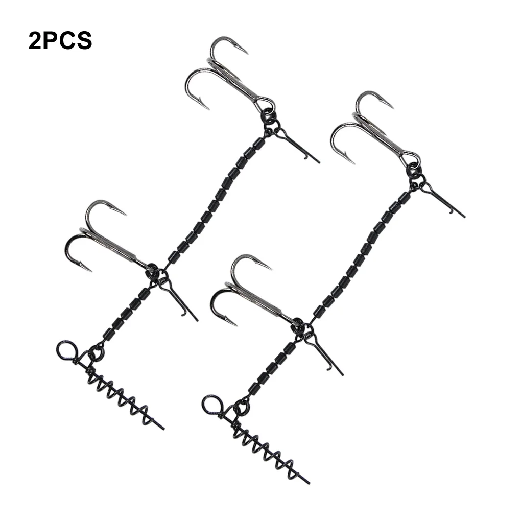 Stainless Steel Soft Lure Security Essential Premium Fishing Platform System Corkscrew Durable. With Large Sardines