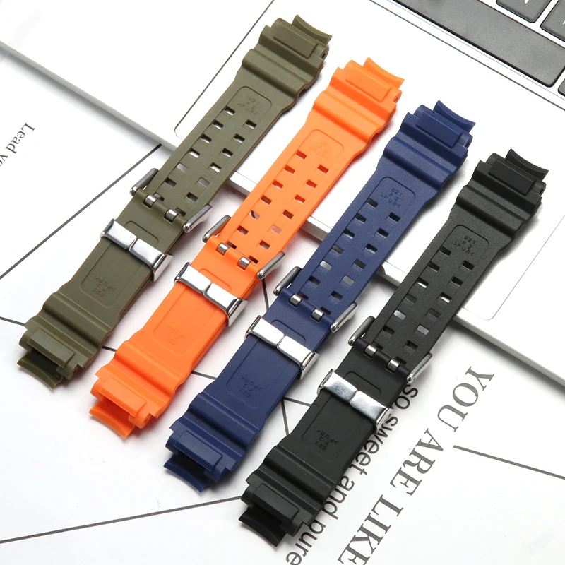 Silicone Watchband For Casio G-SHOCK GA1000 GA1100 G-1400 GW-A1100 GW-A1000 GW-4000 Strap Waterproof Bracelet Watch Accessories