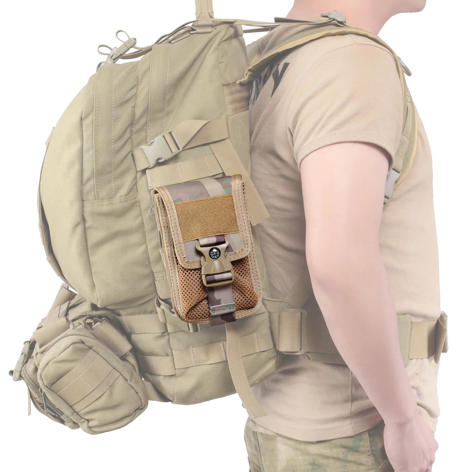 Hunting Outdoors Card - Molle Double-layer Mobile Phone Bag Card