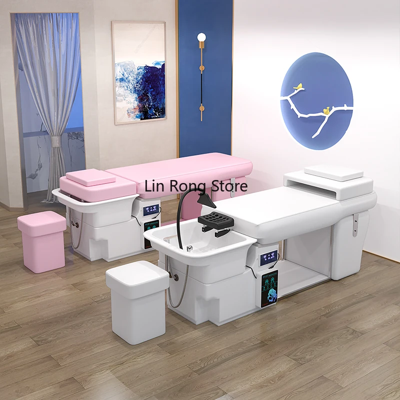 Spa Bed Hair Massage Stock Pedicure Chair Economic Wash Washbasin Hairdresser Salon Shampoo Basin Cama De Pilates Water Machine