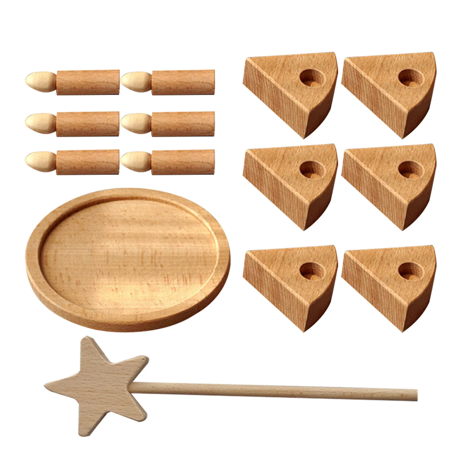 

1Set Wooden Birthday Party Cake DIY Pretend Role Play Food for Kids Educational Cake Cutting Creative Play Wooden DIY Craft