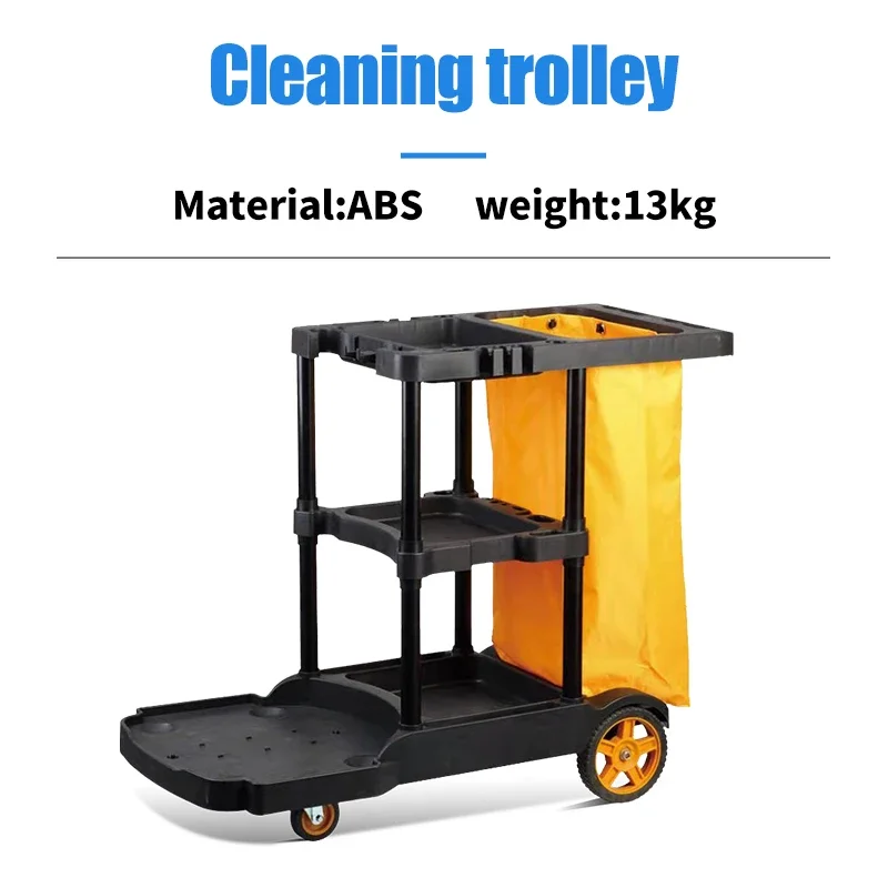 Low Price Pp Cleaning Carts Hotel Supermarket Trolley Cart