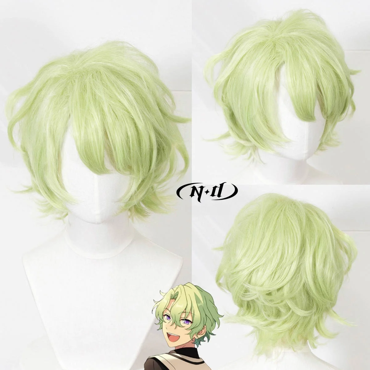 

ND Hiyori Tomoe Cosplay Wigs Hairpiece Ensemble Stars Cosplay Hair Wigs for Comic Con Coser Costume Theme Party Heat Resistant