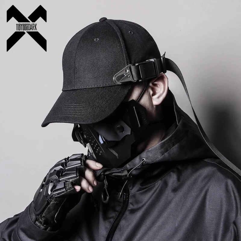 Black Baseball Cap Streetwear Men Women Unisex Snapback Cap 2023 Tactical Hip Hop Hat Bone Adjustable