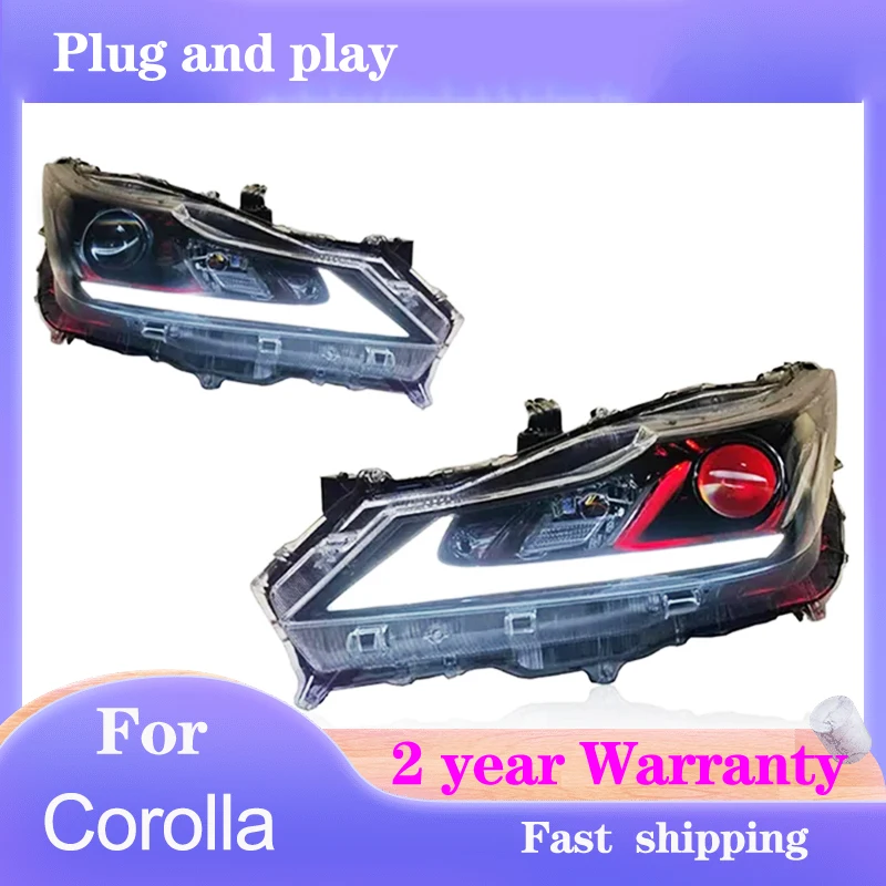 

Car Styling for Toyota Corolla Head Lights 2019-2021 Corolla Headlamp DRL Turn Signal High Beam Projector Lens