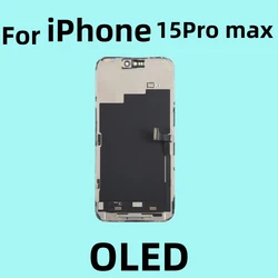 Dla iPhone 15 Pro Max LCD 15Pro Wyświetlacz 3D Dotykowy Digitizer Zespół 15PM Miękki OLED Dla iPhone 15 Pro Wymiana ekranu