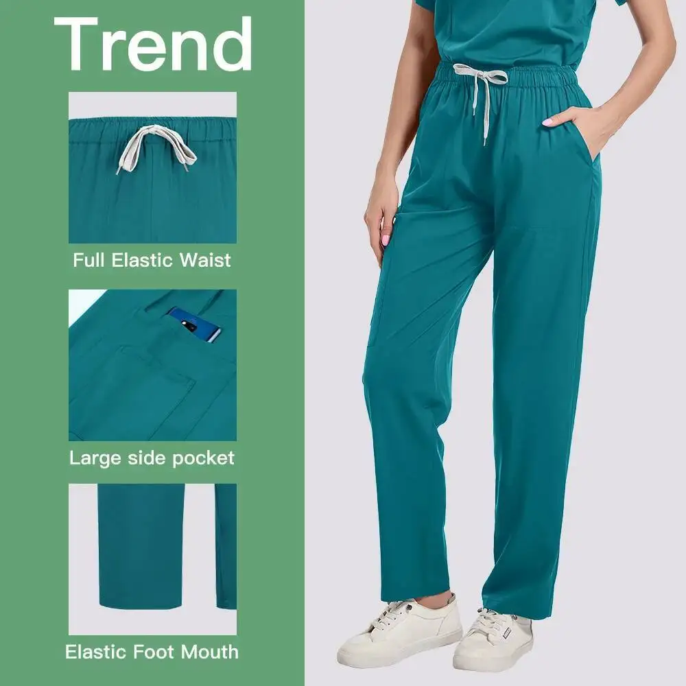 Nieuwe Medische Uniformen Voor V-hals Verpleegkundige Scurbs Set Vrouwen Ziekenhuis Arts Werkkleding Orale Tandheelkundige Chirurgie Werk Uniform Korte Mouw