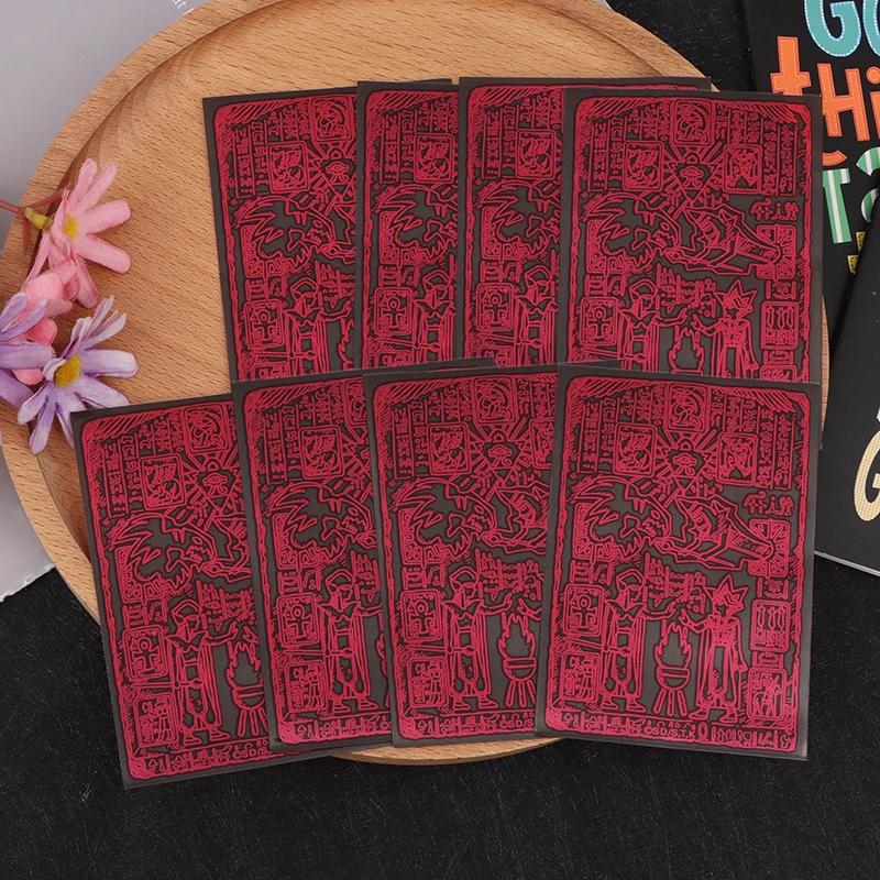 Película protectora plana Yugioh, Protector de tarjetas comerciales, juego de tarjetas Yugioh, 50 unids/lote por paquete