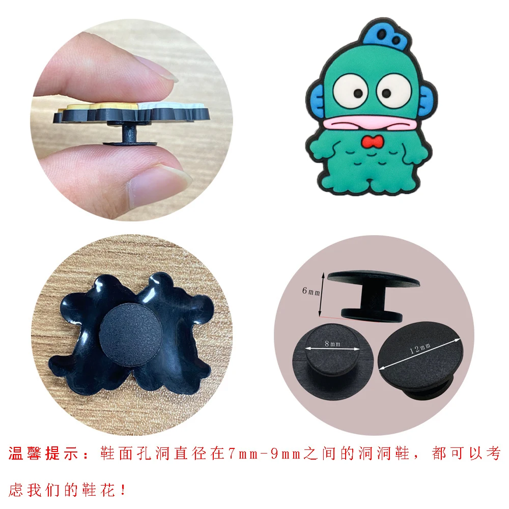 Sanrio Penguin Frog Shoe Decorations Accessories Charms for Clogs Bogg Bag Bubble Slides Sandals, Gift Idea for Birthday image 5
