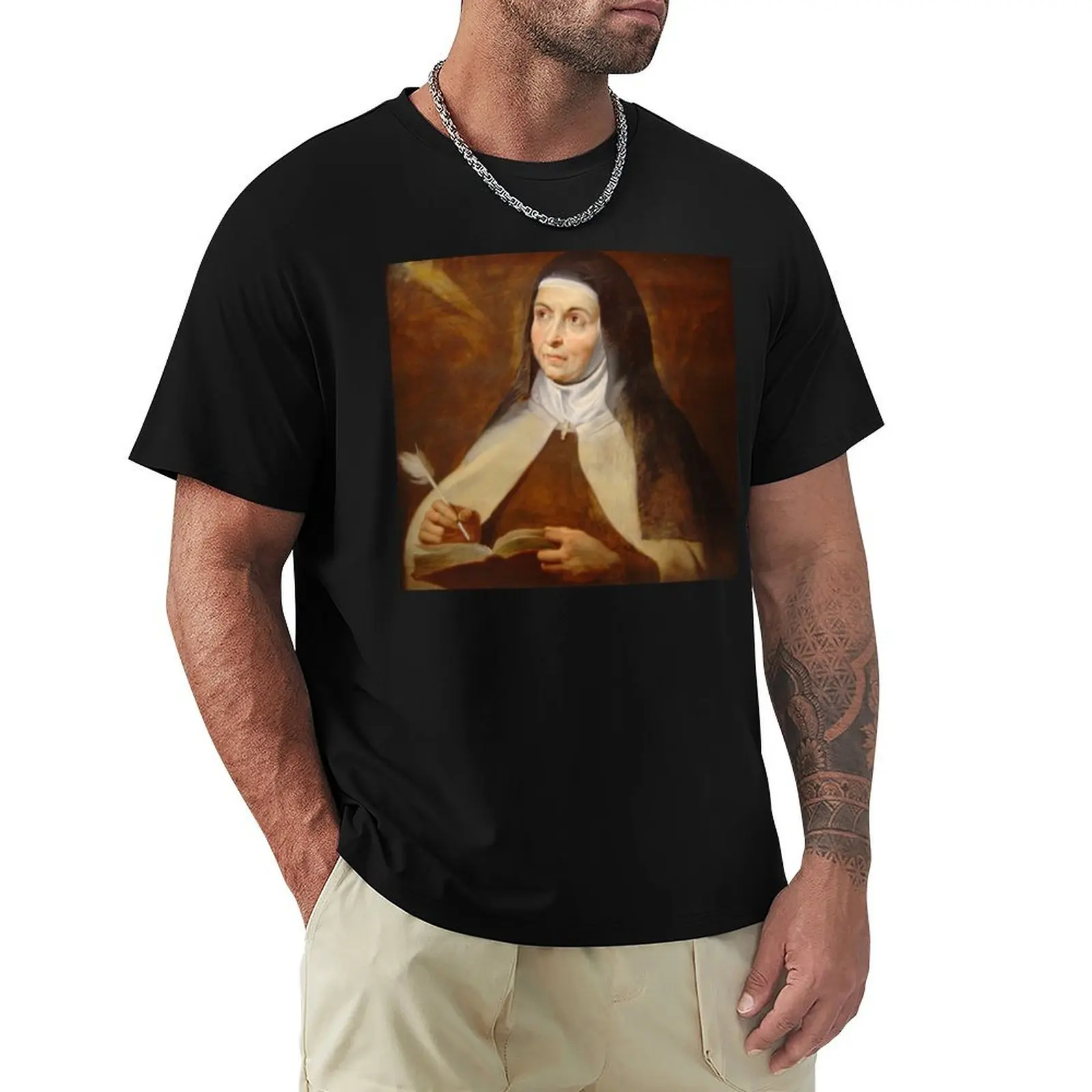 St Teresa of Avila T-Shirt graphic t shirts plus size clothes anime shirts men