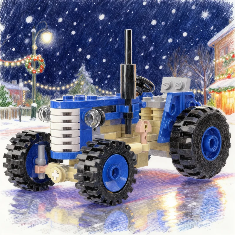 

115pcs MOC Zetor 1 City Farm Model Building Blocks Construction Christmas Gift Assemble DIY Toys Creative Idea Education Brick