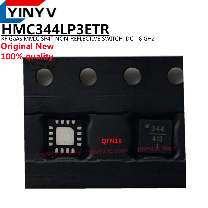 1-5Pcs HMC344LP3ETR 344 QFN-16 HMC344LP3E HMC344LP3 HMC344 RF GaAs MMIC SP4T NON-REFLECTIVE SWITCH, DC - 8 GHz 100% New original