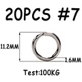 Split Ring 7 20pcs