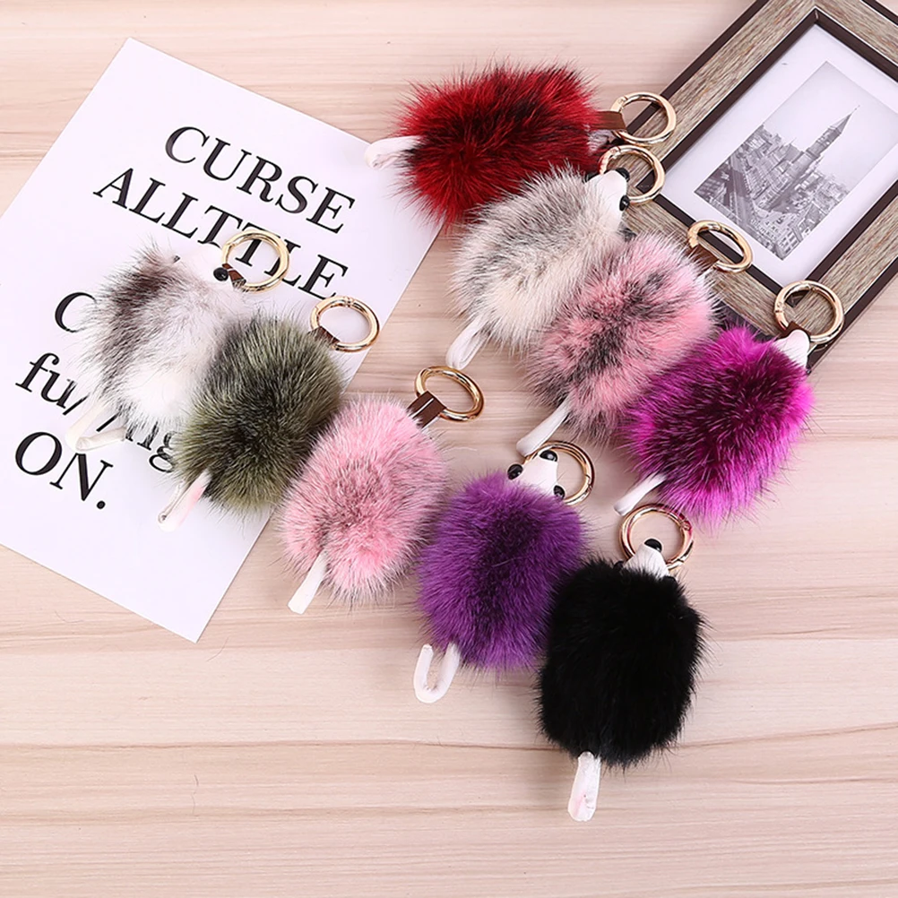 

Light Blue Hedgehog Keychain Premium Zinc Alloy Anti Rust Non Fading Heavy Duty Key Ring Charm for Purse School Bag