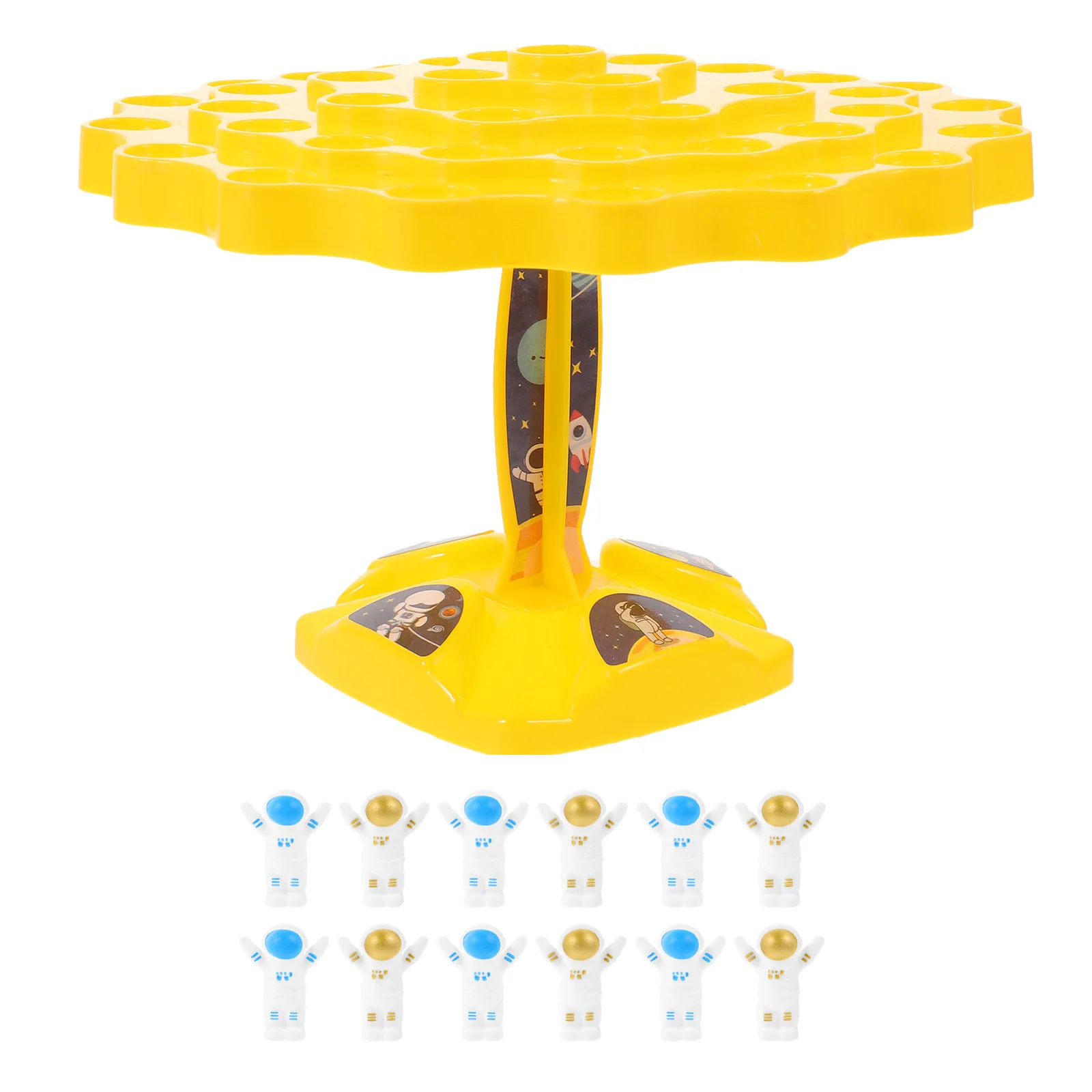 

1Set Balance Spaceman Plastic Astronaut Shaped Blocks Cartoon Plaything for Children Cognitive Skills Development