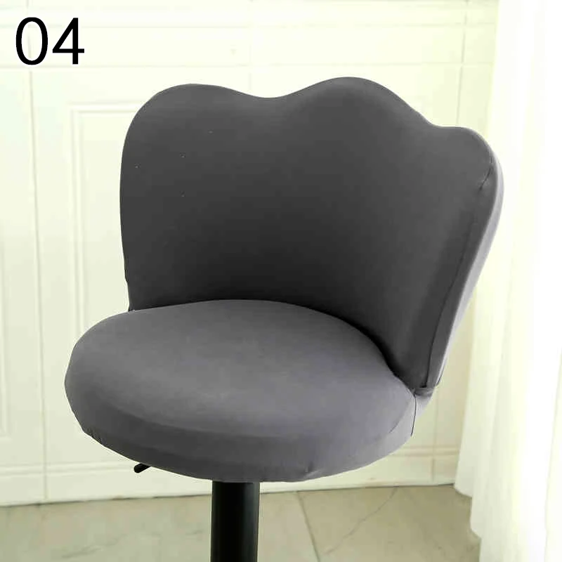 

Elastic Universal Chair Cover Bar High Stool Chair Cover Backrest Seat Rotating Lifting Bench Salon Office Bar Hotel Stool Cover