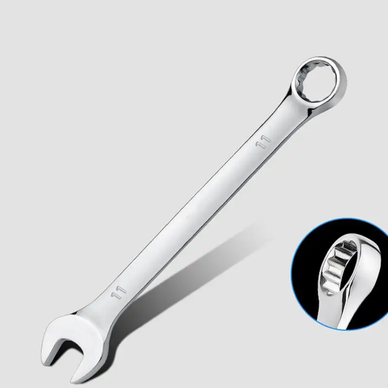 Llave combinada de extremo abierto y llave de anillo, doble uso para herramientas manuales de reparación de automóviles, llave multifuncional para el hogar, 1 Uds.