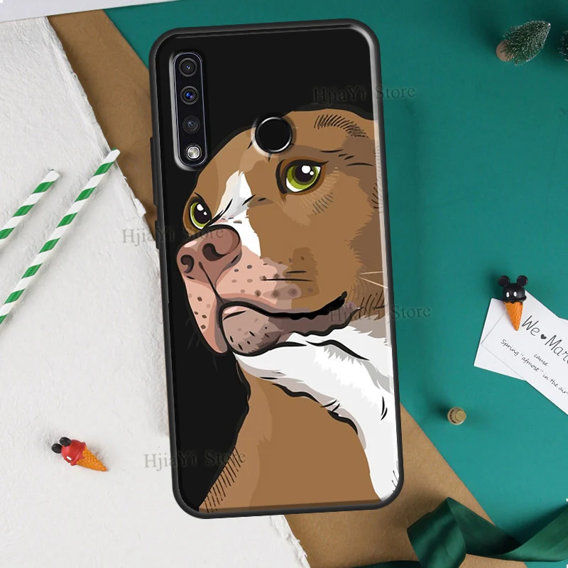 Pit Bull Lovely Pet Dog Pitbull Soft For Huawei Honor 7C 4C 6C 7A Pro 8 9 10 20 10X Lite 8A 9A 8S 7S 6X 9X 8X 10i Case