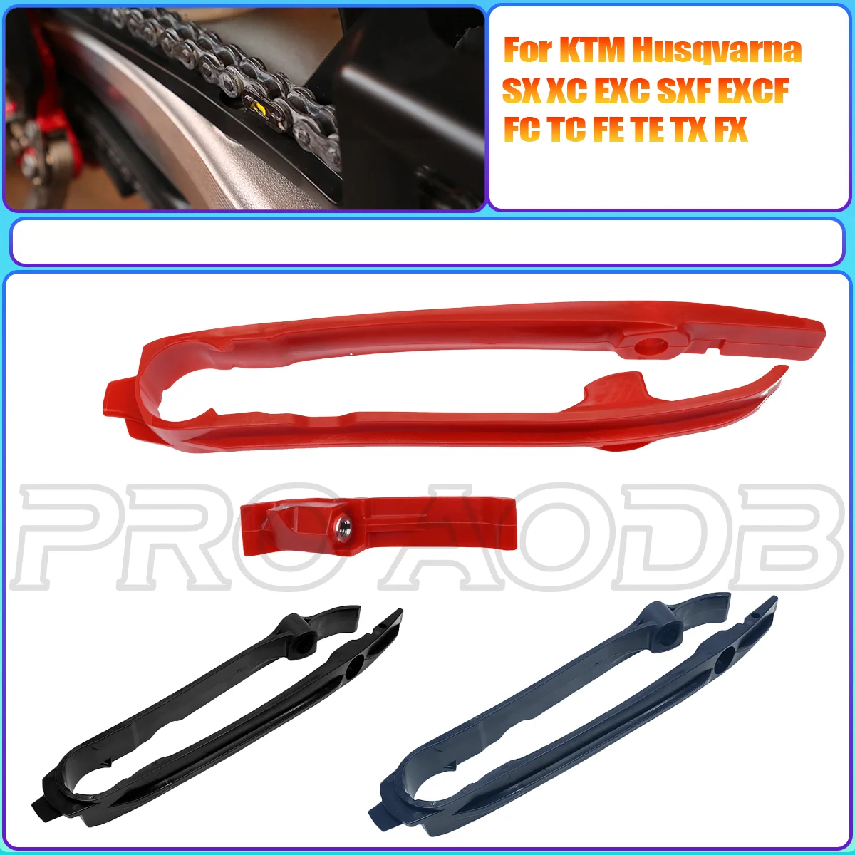 

For KTM Husqvarna GASGAS NEW Motorcycle Chain Slider Guard Swingarm Guide SX XC 125 EXC SX SXF EXF EXC-F SIX DAYS CKD