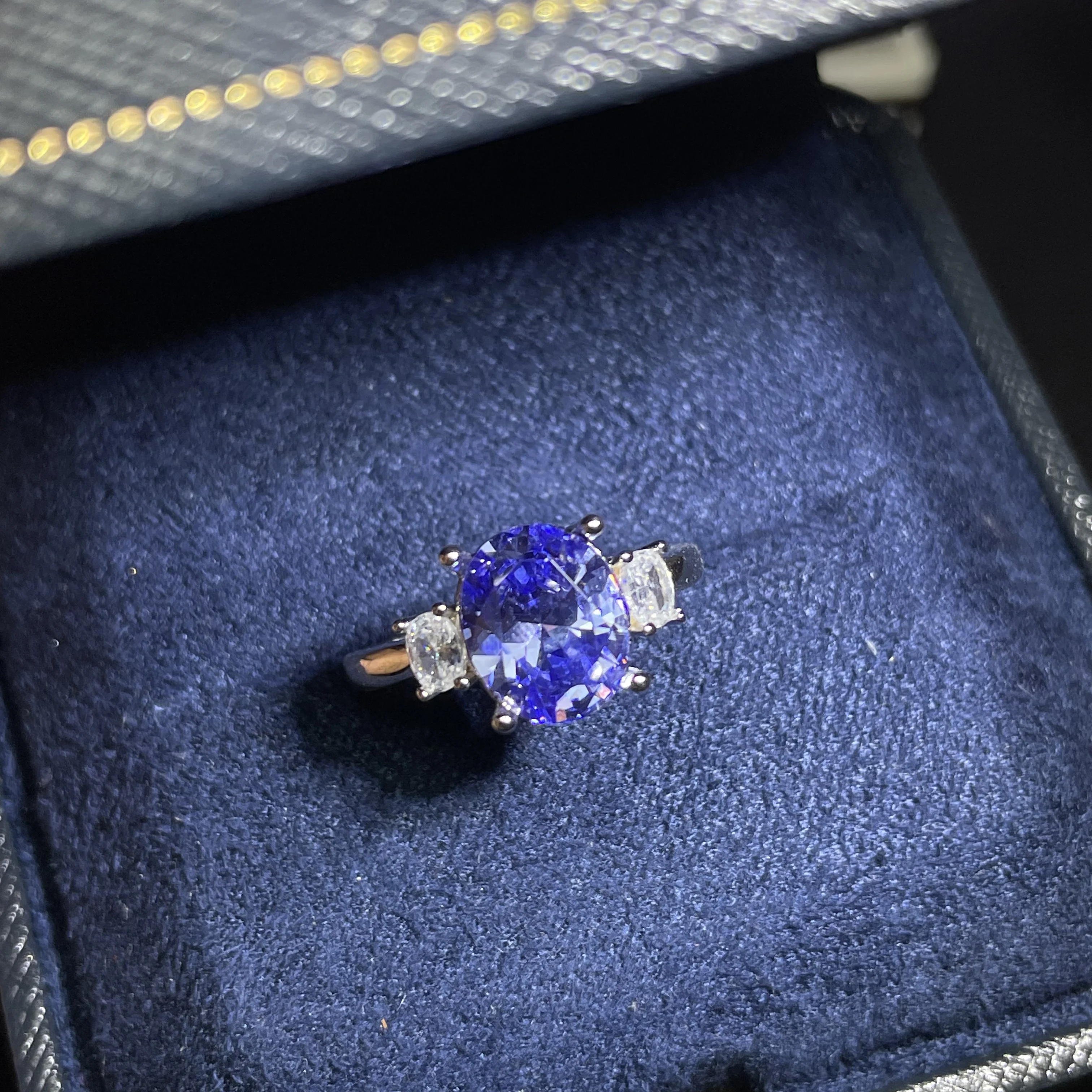 Dreamy Sea Blue Baby Stone Solitaire Ring - High-end, exquisite, minimalist style, it is the ideal gift for women