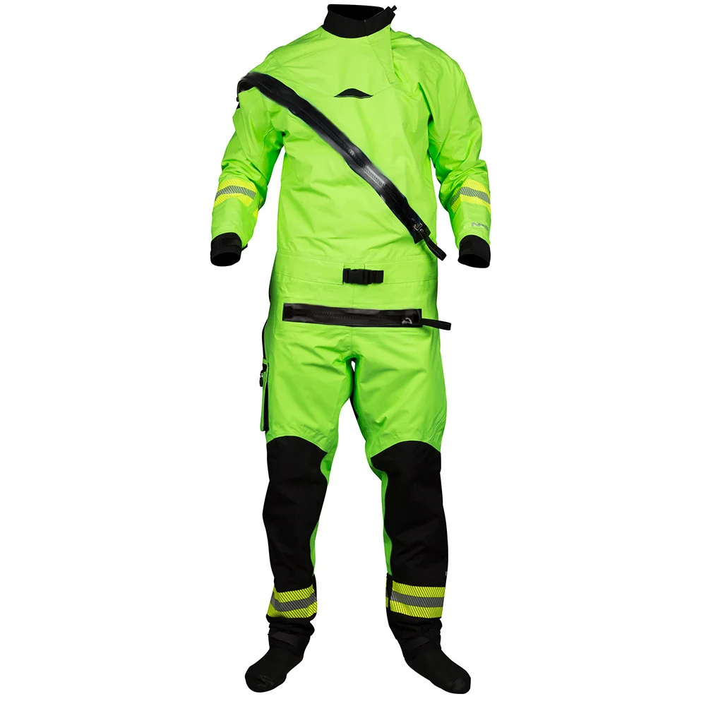

160D Taslon Dry Suit Reflective Decoration Suitable for Rescue Teams Waterproof and Breathable Dry Suit White Water Sports Kayak