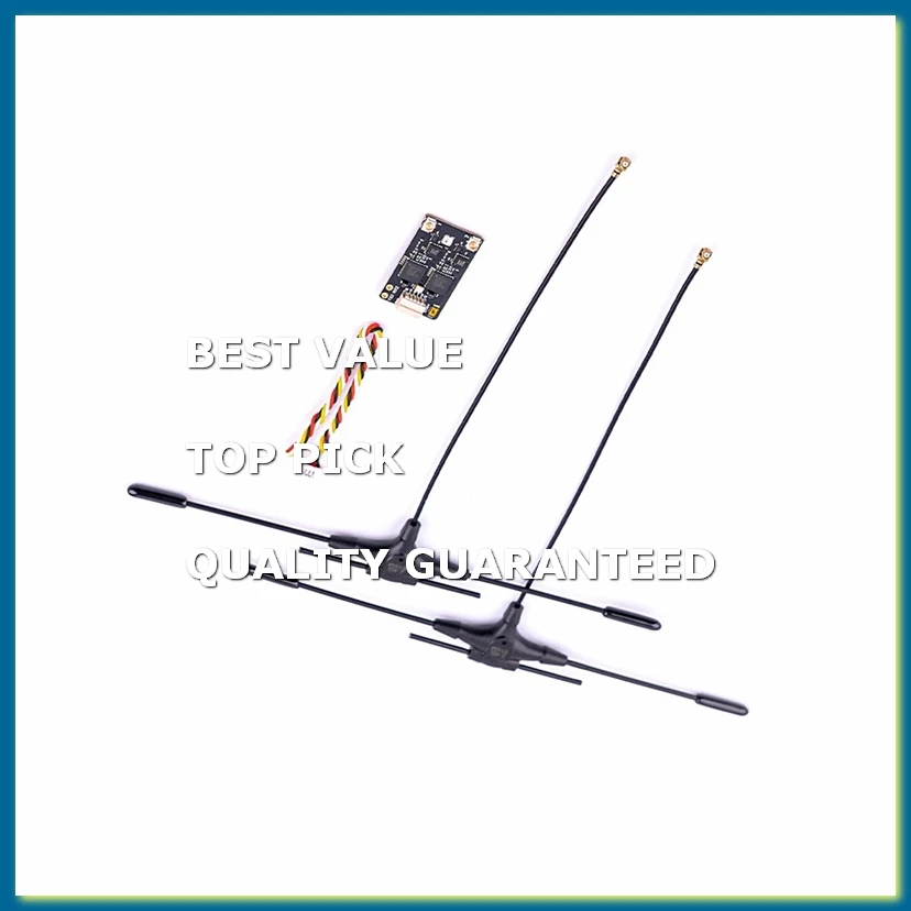 XR4 Gemini-X Dual Band ELRS Receiver 2.4GHZ/SUB-G 900MHZ RX with T-Type Antenna for RC FPV Drones Parts