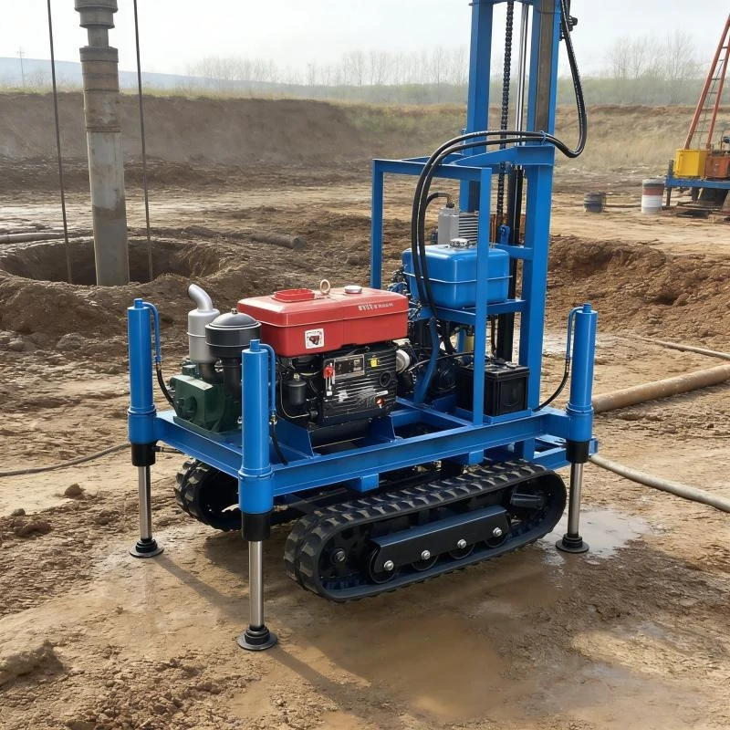 Crawler Mounted Diesel Water Well Rig 100m-500m Depth Multi-Purpose Application for Water Wells and Micro Piling