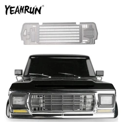 YEAHRUN-placa metálica de acero para parrilla de radiador de coche, accesorios de piezas de actualización para TRX-4 TRX4 Early BRONCO 1/10 RC Crawler