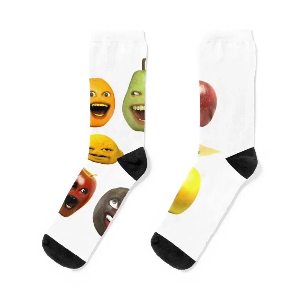 Annoying Orange And Characters Socks Running cotton anime winter gifts Designer Man Socks Women's