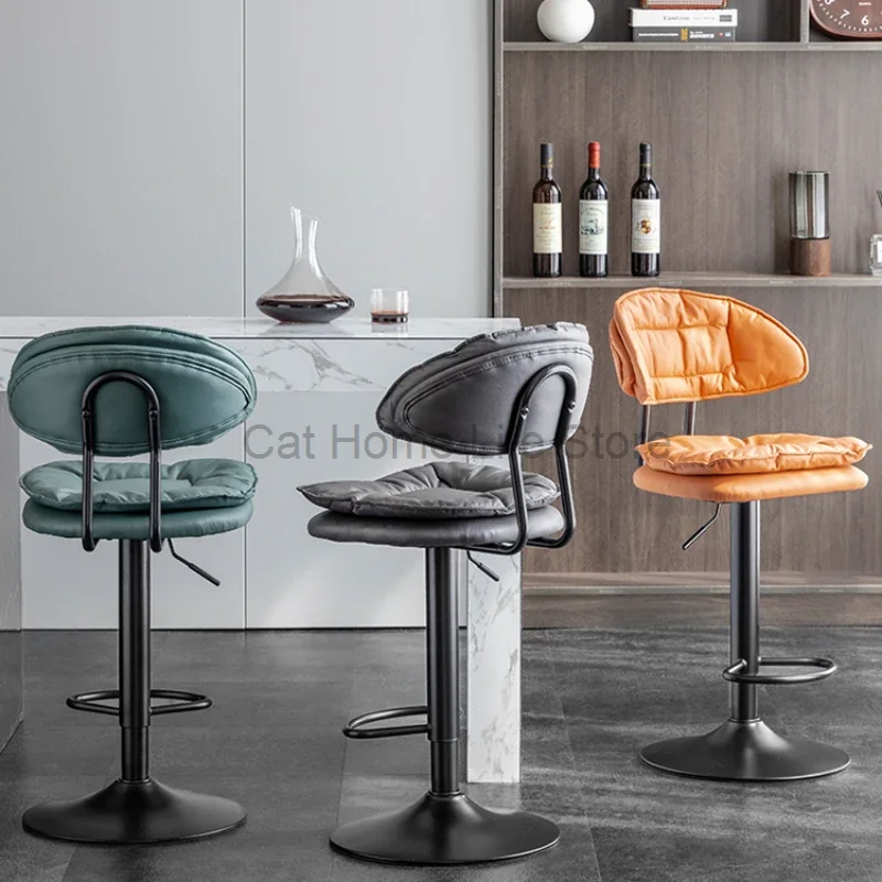 

Unique Modern American Style Bar Chairs Reception Rotatable Office Bar Chair Adjustable Comfortable Home Furniture Banqueta HBBC