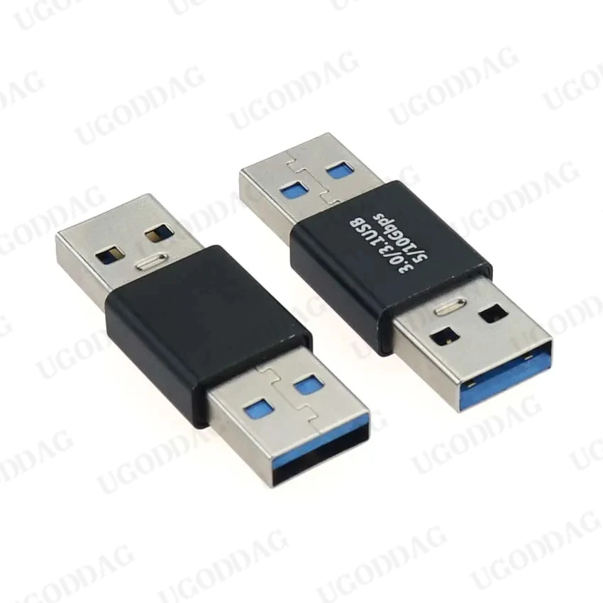 Conector USB 3,0 a adaptador USB, convertidor de USB-A macho a macho hembra, 5gbps, extensor de Cable SSD HDD, enchufe de extensión USB3.0