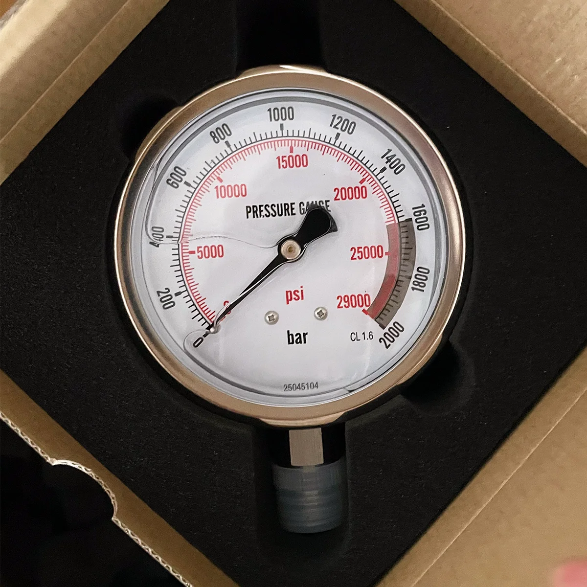 

1500Bar Hydraulic Pressure Gauge With 100mm Dia