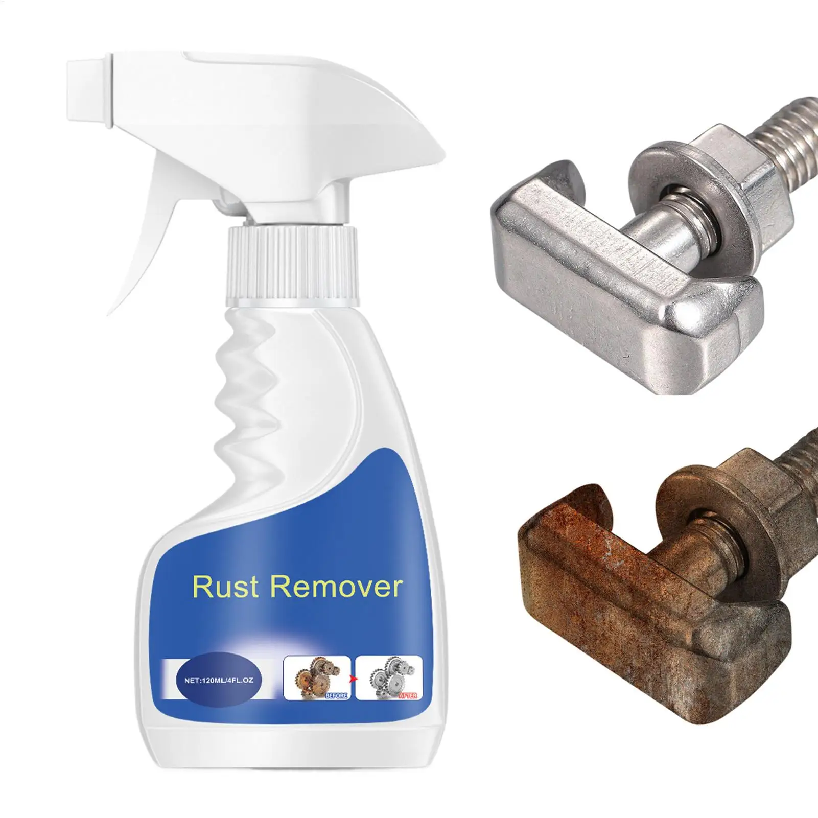 120ml Car Care Rust Remover Protects Paint Wheels and Brake Rims Metal Dust Iron Powder Remover liquid RustRemover Spray