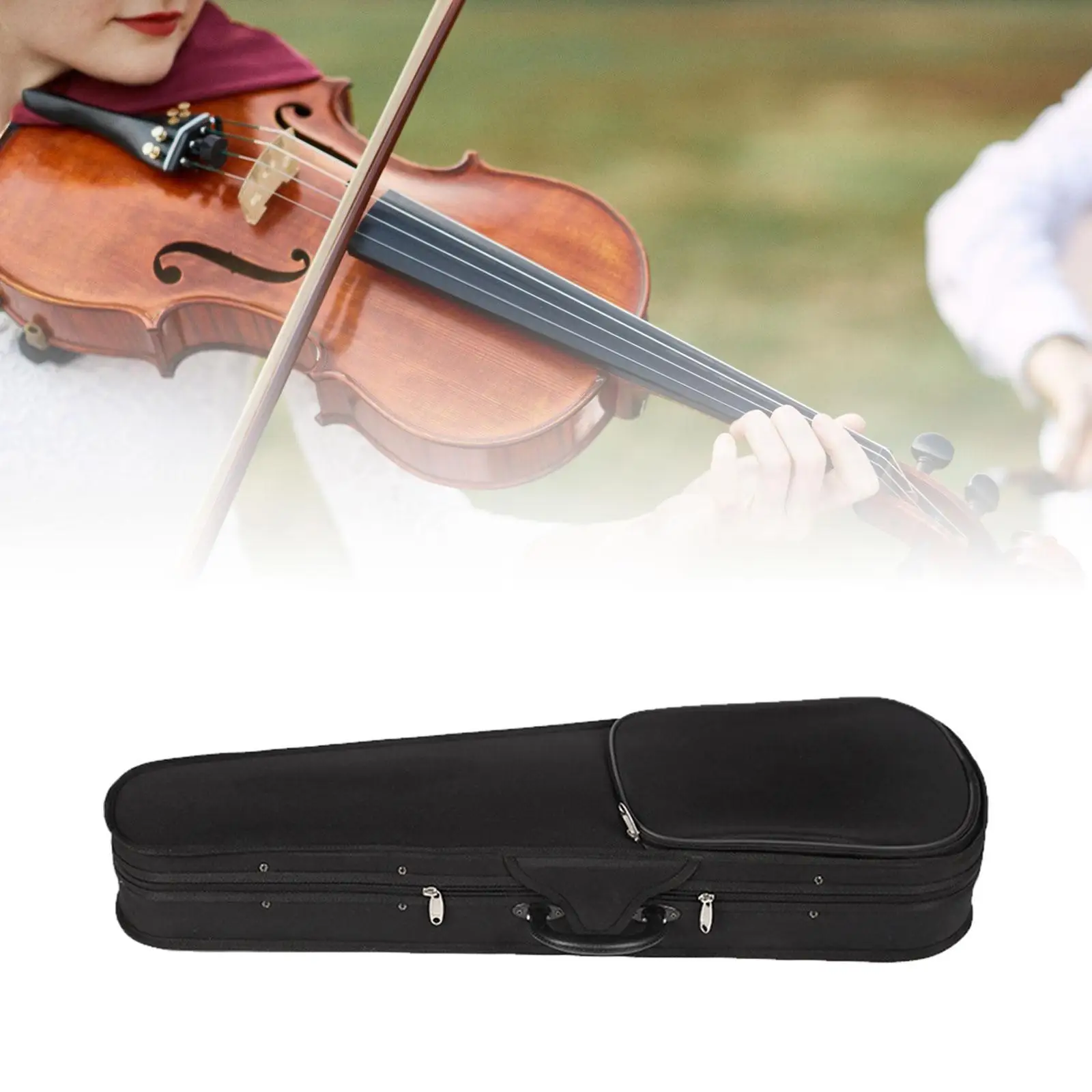 

Violin Hard Case with Side Handle Sturdy Portable Violin Carrying Bag for Players Violin Lovers Beginner Enthusiasts Music Gift