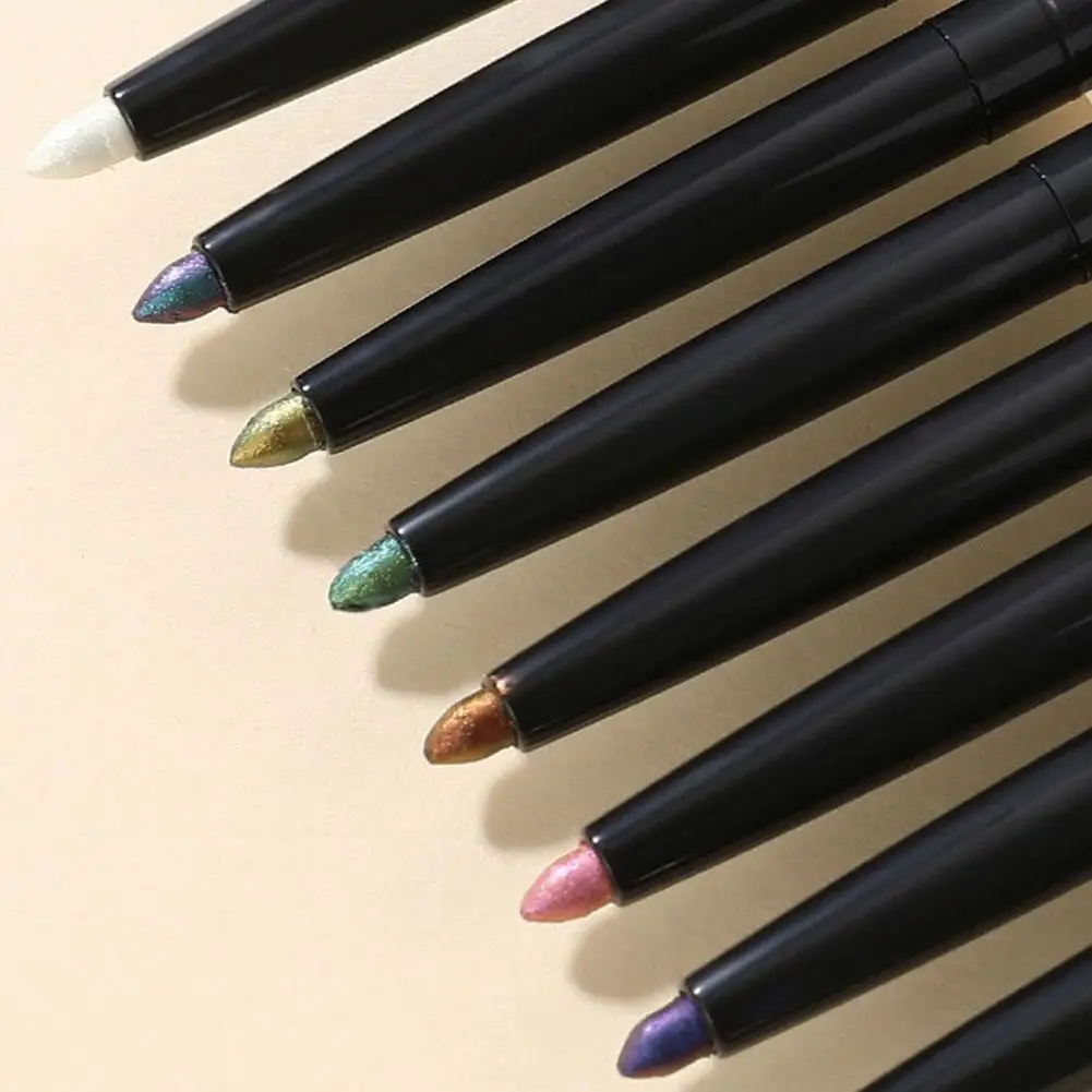 Eyeliner Pen Diamond Shiny Pearl Gloss Eyeliner Pen Chameleon Color Shift Eyeliner Pencil Makeup Brightening Effect Gift Set