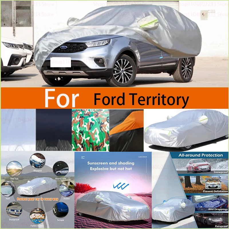 

Car Cover SUV Outdoor Sun Shade Anti-UV Snow Rain Ice Resistant Cover Dustproof For Ford Territoryris